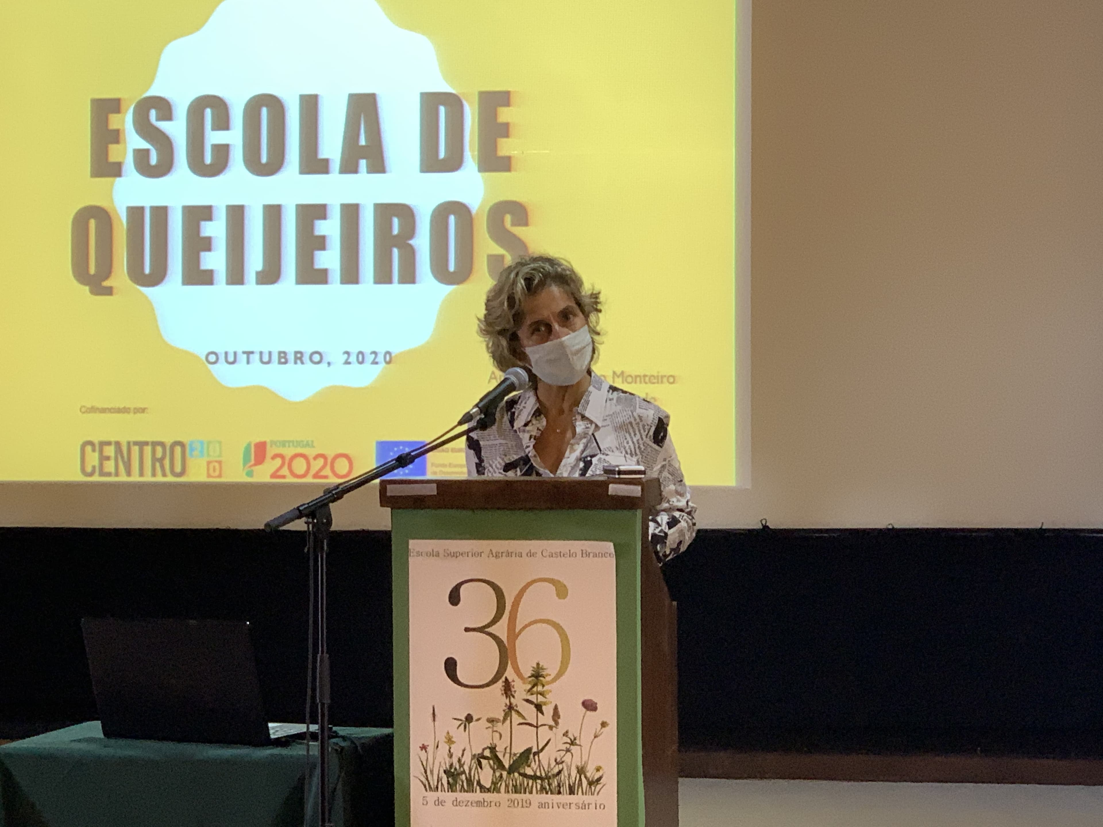 Ministra da Coesão Territorial, Ana Abrunhosa, visita Escola de Queijeiros, Castelo Branco, 26 outubro 2020