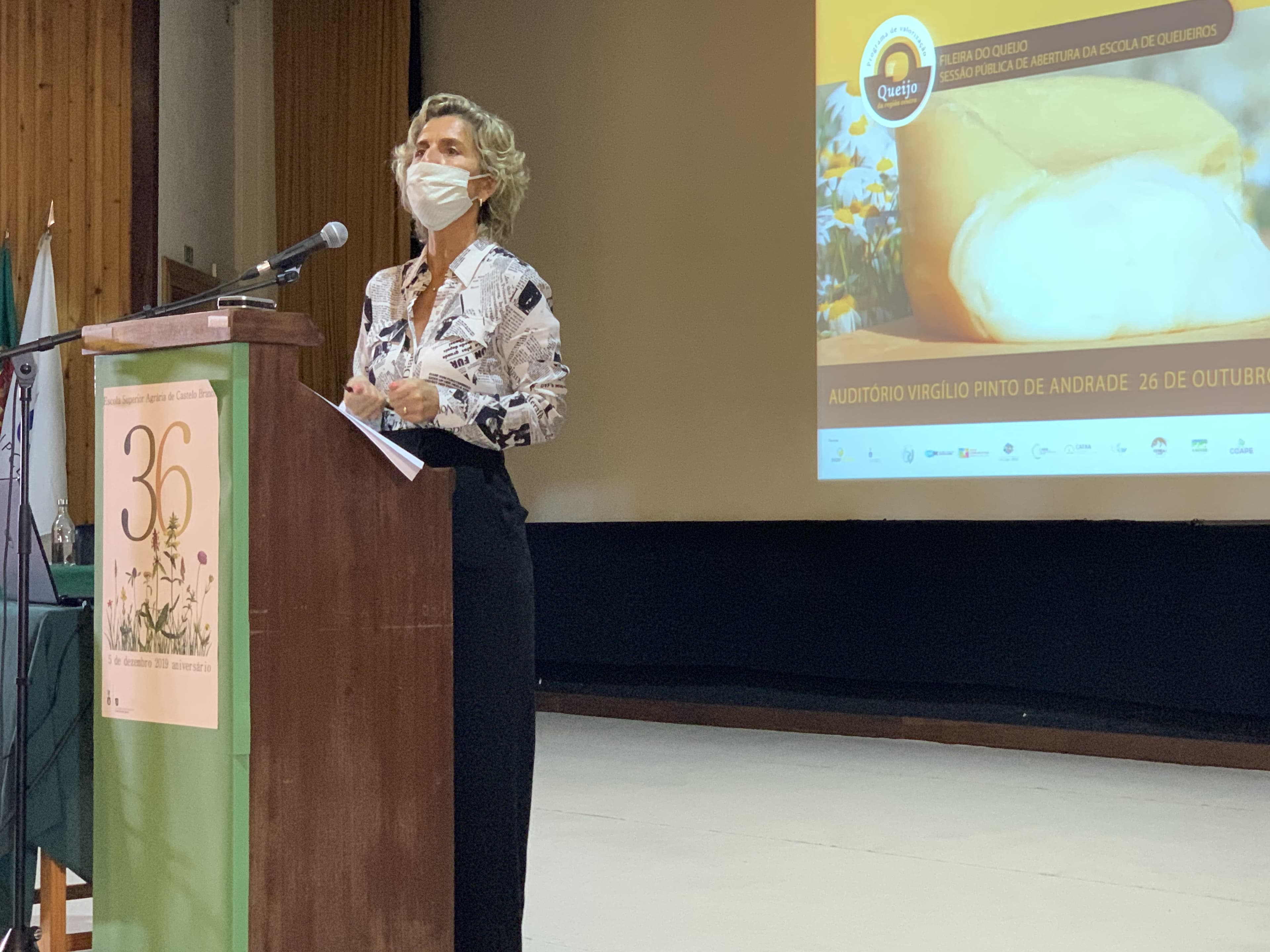 Ministra da Coesão Territorial, Ana Abrunhosa, visita Escola de Queijeiros, Castelo Branco, 26 outubro 2020
