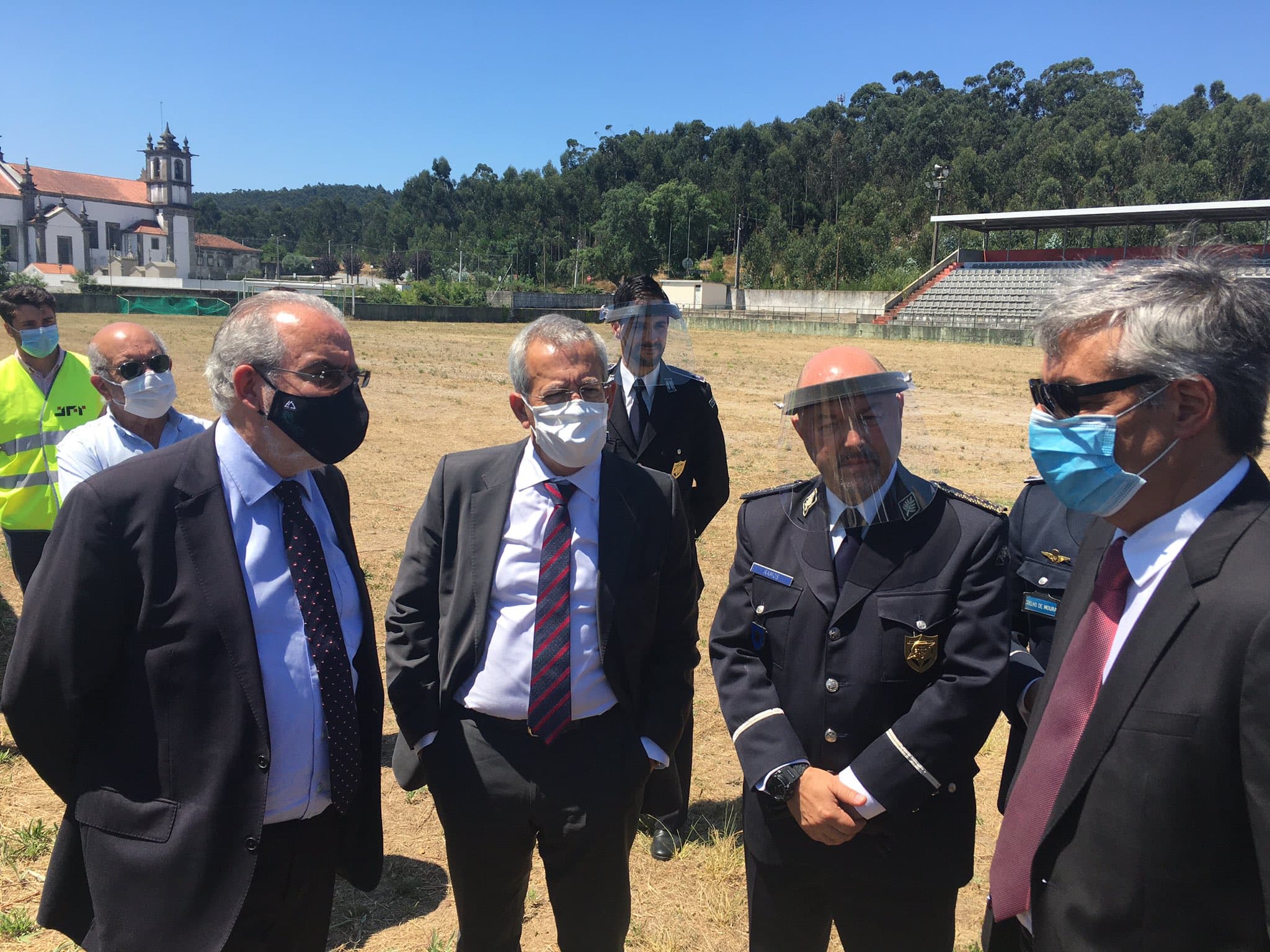 Secretário de Estado Adjunto e da Administração Interna, Antero Luís, na cerimónia de lançamento da primeira pedra do Banco de Provas (BdP) de Armas de Fogo e Munições da Polícia de Segurança Pública, Viana do Castelo, 13 julho 2020