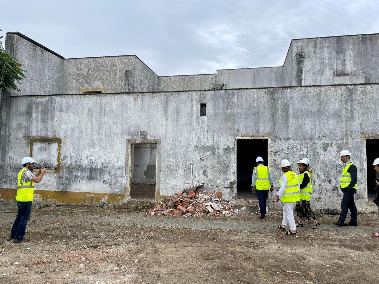 Ministra da Habitação, Marina Gonçalves, e Secretária de Estado da Habitação, Fernanda Rodrigues, visitam obras de recuperação de edifícios para arrendamento acessível, Évora, 21 junho 2023