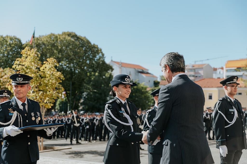 Ministro da Administração Interna na Cerimónia de Compromisso de Honra do 17.º Curso de Formação de Agentes e 4.º Curso de Formação de Agentes da Banda de Música, Torres Novas, 30 setembro 2022