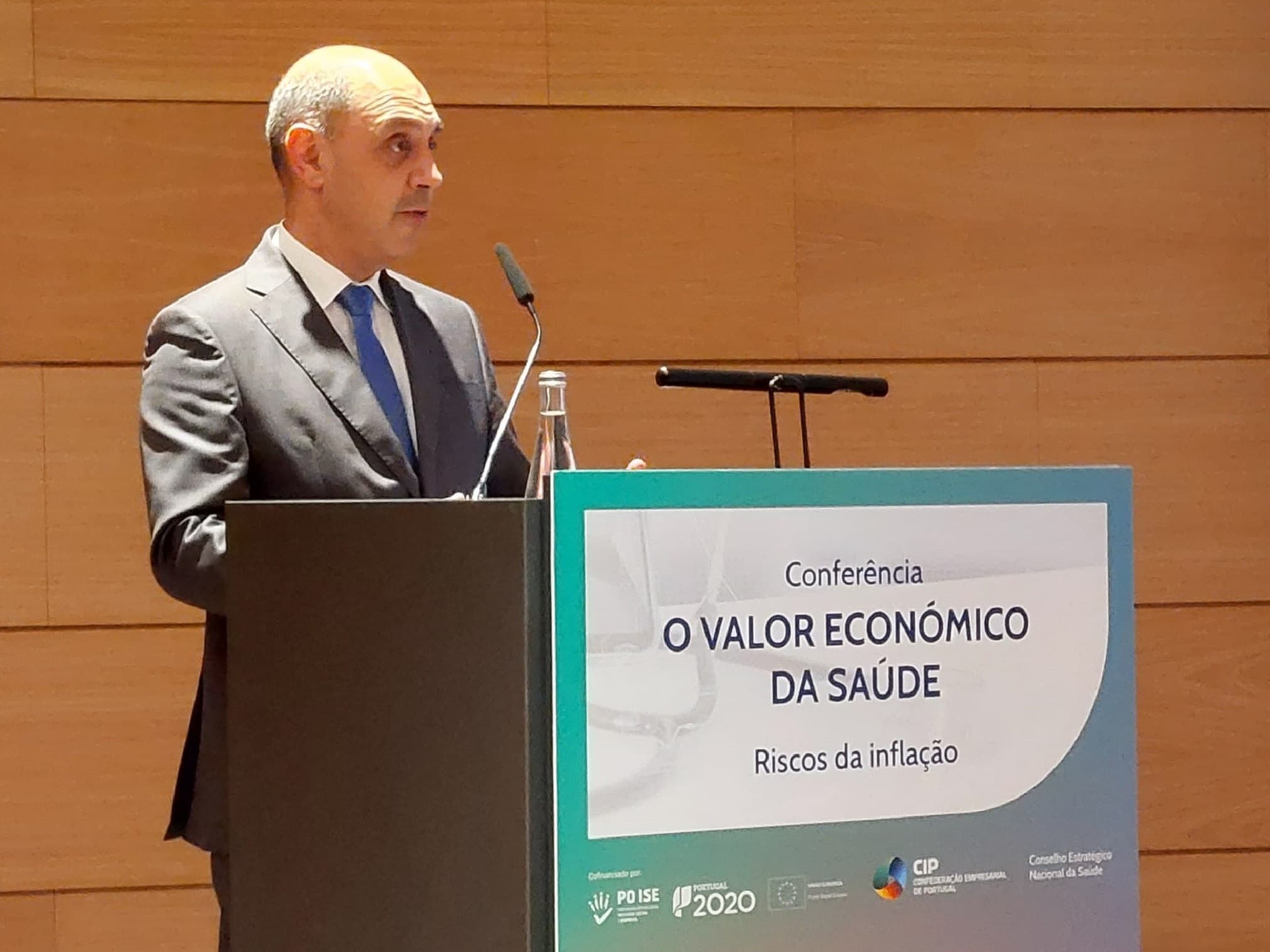 Ministro da Saúde, Manuel Pizarro, intervém na sessão de encerramento da conferência «O Valor Económico da Saúde – Risco da Inflação», Lisboa 27 outubro 2022