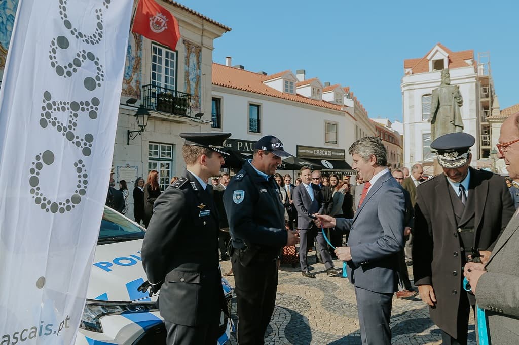 Ministro da Administração Interna, José Luís Carneiro, na assinatura do memorando de entendimento para instalação de sistemas de videovigilância com alarmística, Cascais, 3 fevereiro 2023