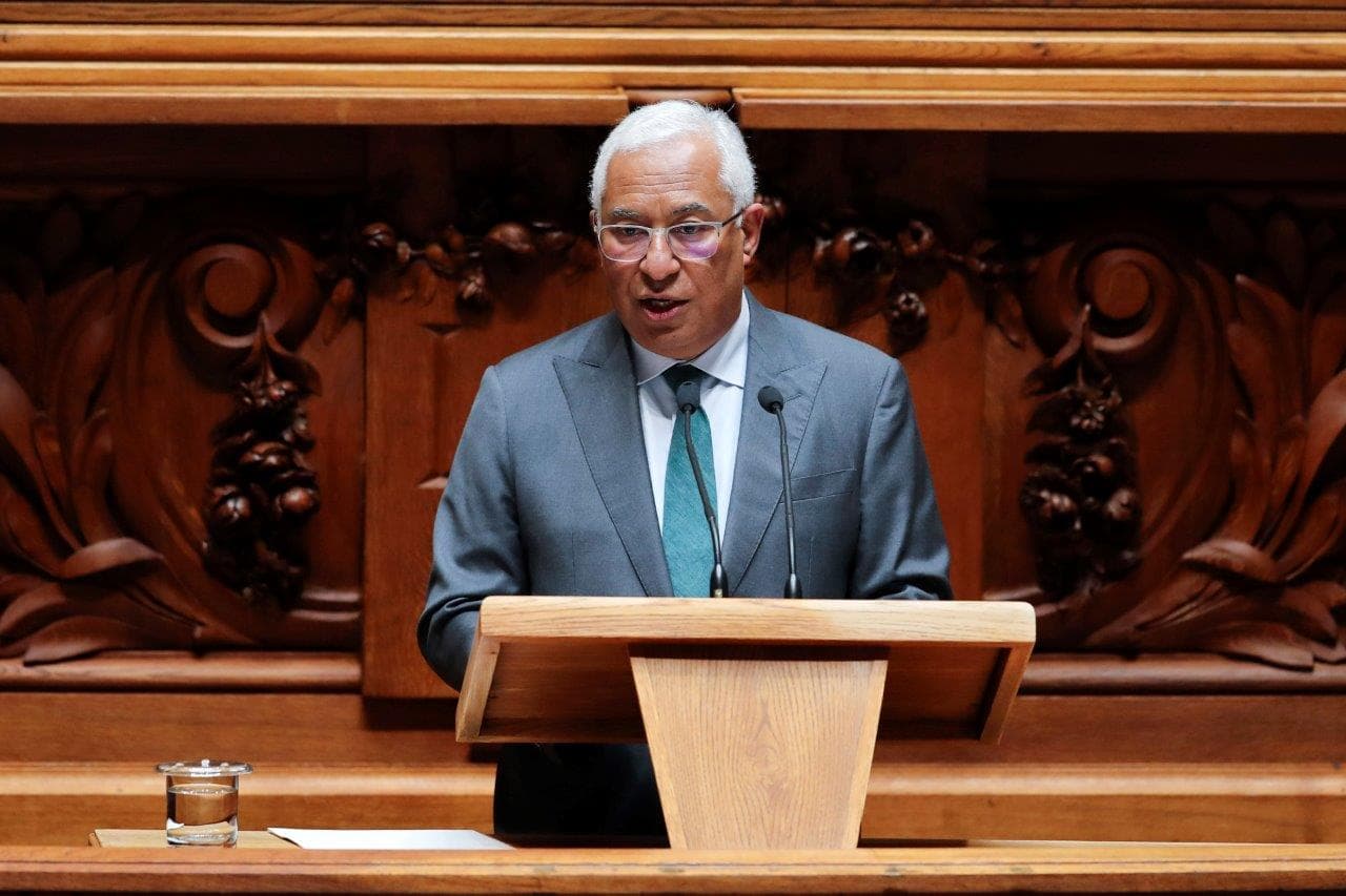 Primeiro-Ministro António Costa discursa na abertura da discussão na generalidade da proposta de Orçamento do Estado para 2022, Assembleia da República, 28 abril 2022 (Foto: Manuel de Almeida/Lusa)