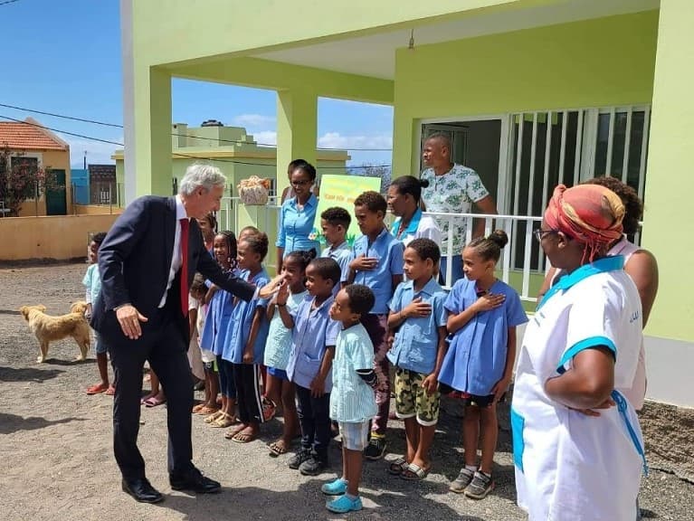 Ministro dos Negócios Estrangeiros, João Gomes Cravinho, em visita a Cabo Verde, Cabo Verde, 26 maio 2022
