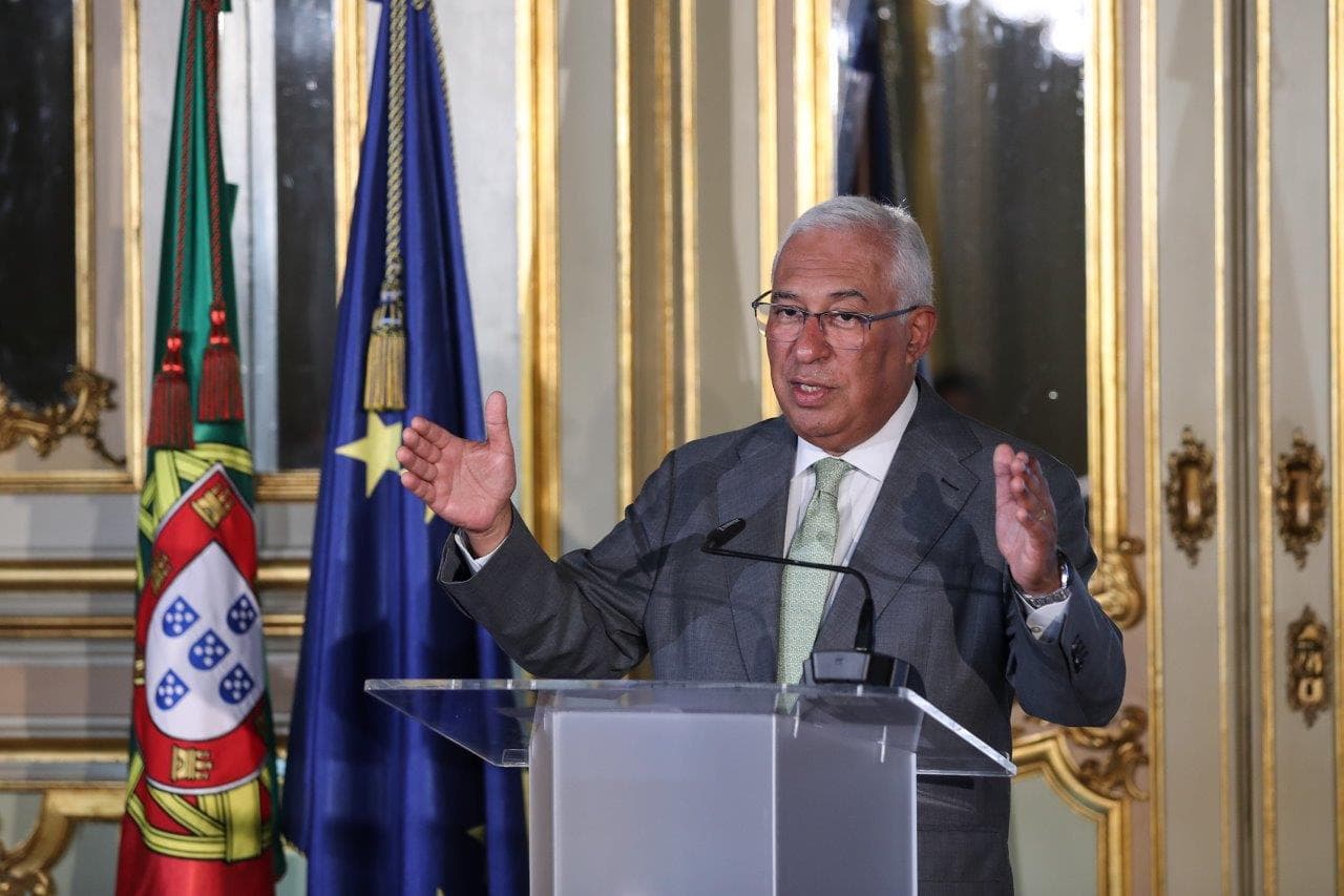 Primeiro-Ministro António Costa, na assinatura do Acordo de médio prazo para a melhoria dos rendimentos, dos salários e da competitividade, Lisboa, 9 outubro 2022 (Foto: António Cotrim/Lusa)