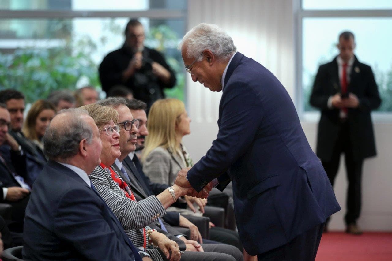 Primeiro-Ministro António Costa e Ministro da Economia e do Mar, António Costa Silva, na posse dos corpos sociais do Banco Português de Fomento, 18 novembro 2022 (foto: Estela Silva/Lusa)