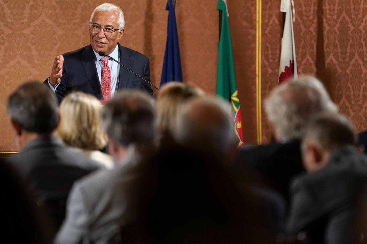 Primeiro-Ministro António Costa no lançamento do livro «Covid-19 em Portugal: a estratégia», Braga, 13 maio 2022 (foto: Hugo Delgado/Lusa)
