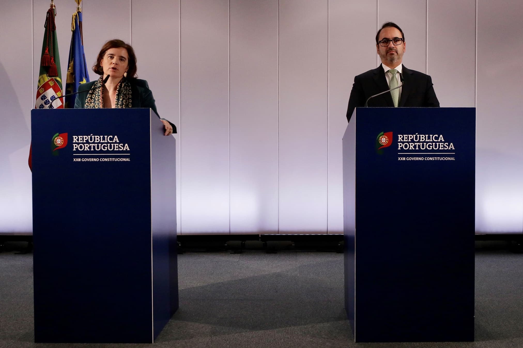 Ministra da Presidência, Mariana Vieira da Silva, e Secretário de Estado da Presidência do Conselho de Ministros, André Moz Caldas, Lisboa, 10 março 2023 (foto: João Bica)