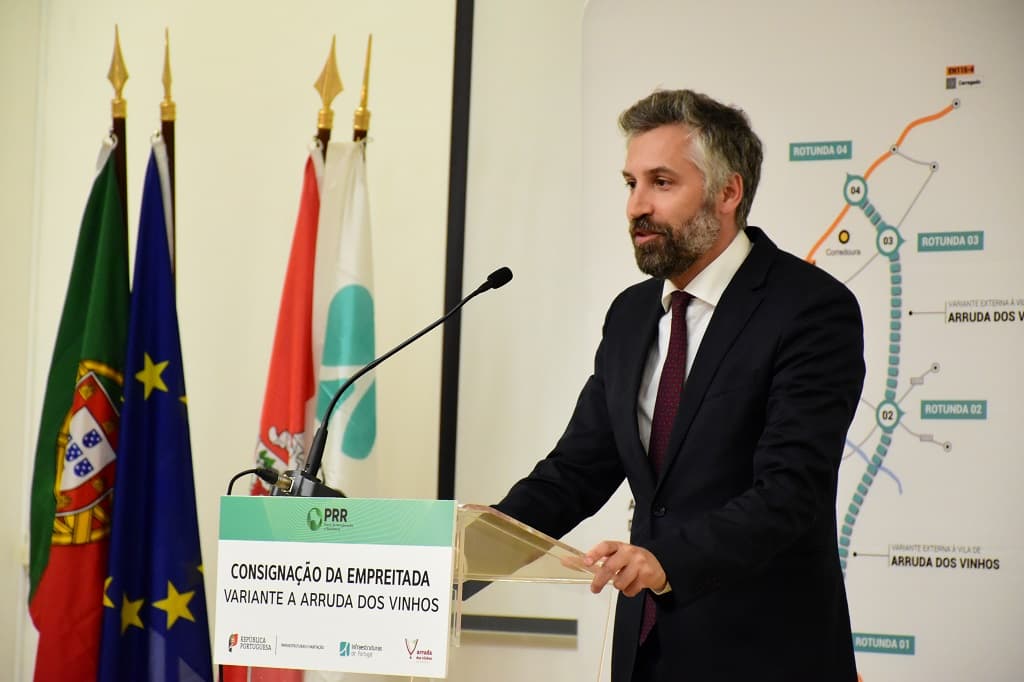 Ministro das Infraestruturas e da Habitação, Pedro Nuno Santos, na consignação da Variante Externa e Entrega da Chave do Concelho de Arruda dos Vinhos, Arruda dos Vinhos, 28 junho 2022