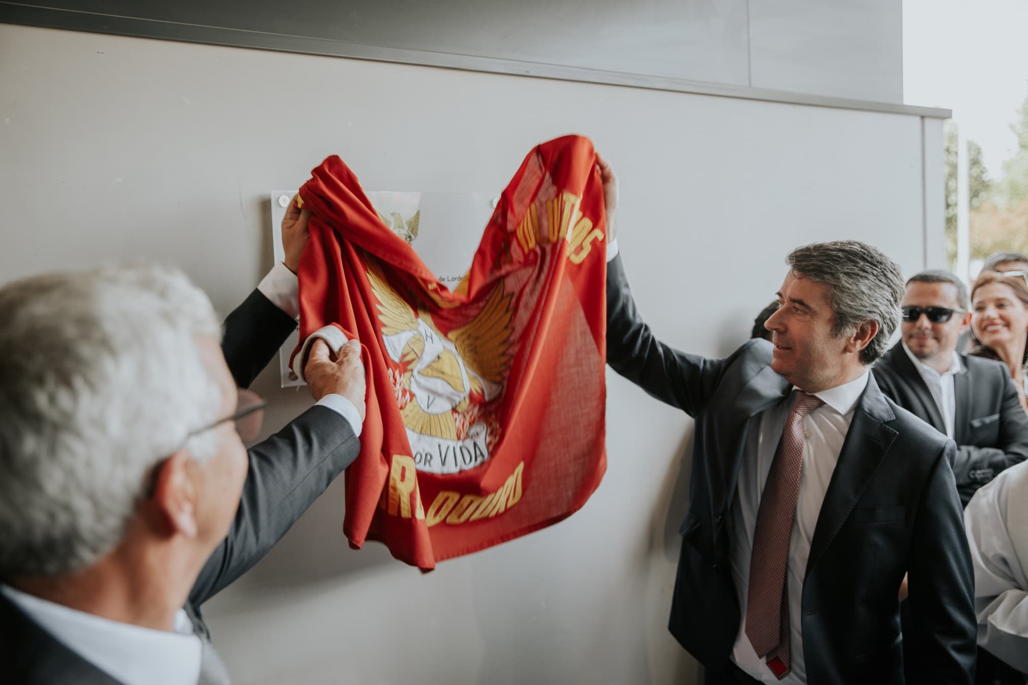Ministro da Administração Interna, José Luís Carneiro, na cerimónia de inauguração do quartel dos Bombeiros Voluntários de Lordelo, Paredes, 14 maio 2022