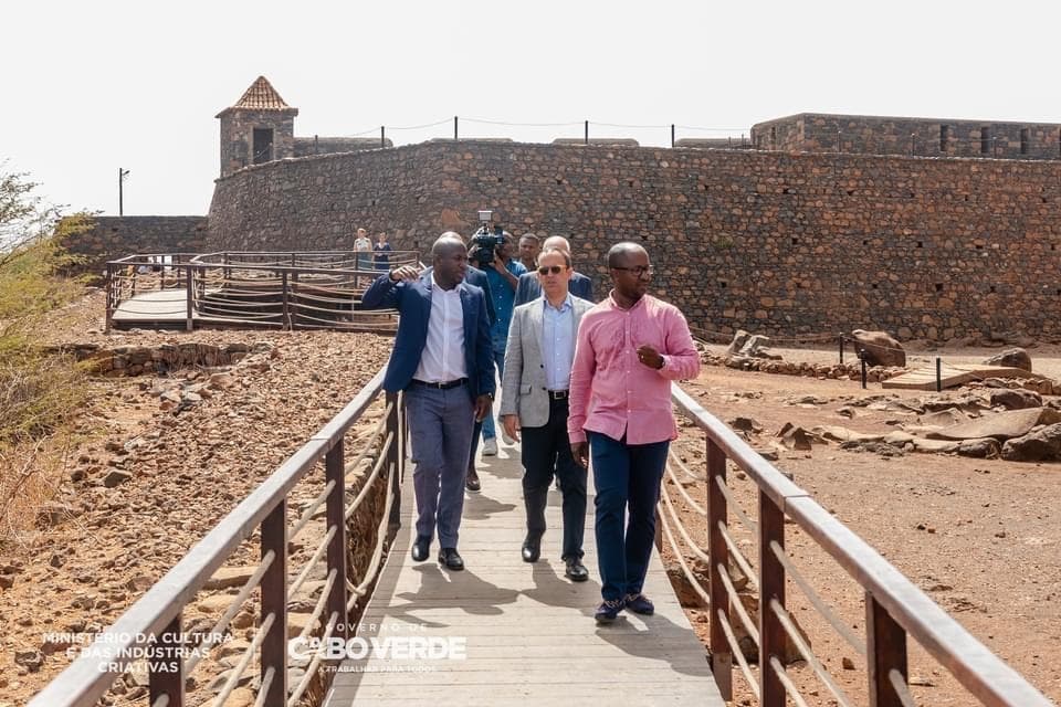 Ministro da Cultura, Pedro Adão e Silva, visita Cidade Velha - Património Mundial da Unesco, Cabo Verde, 10 junho 2022