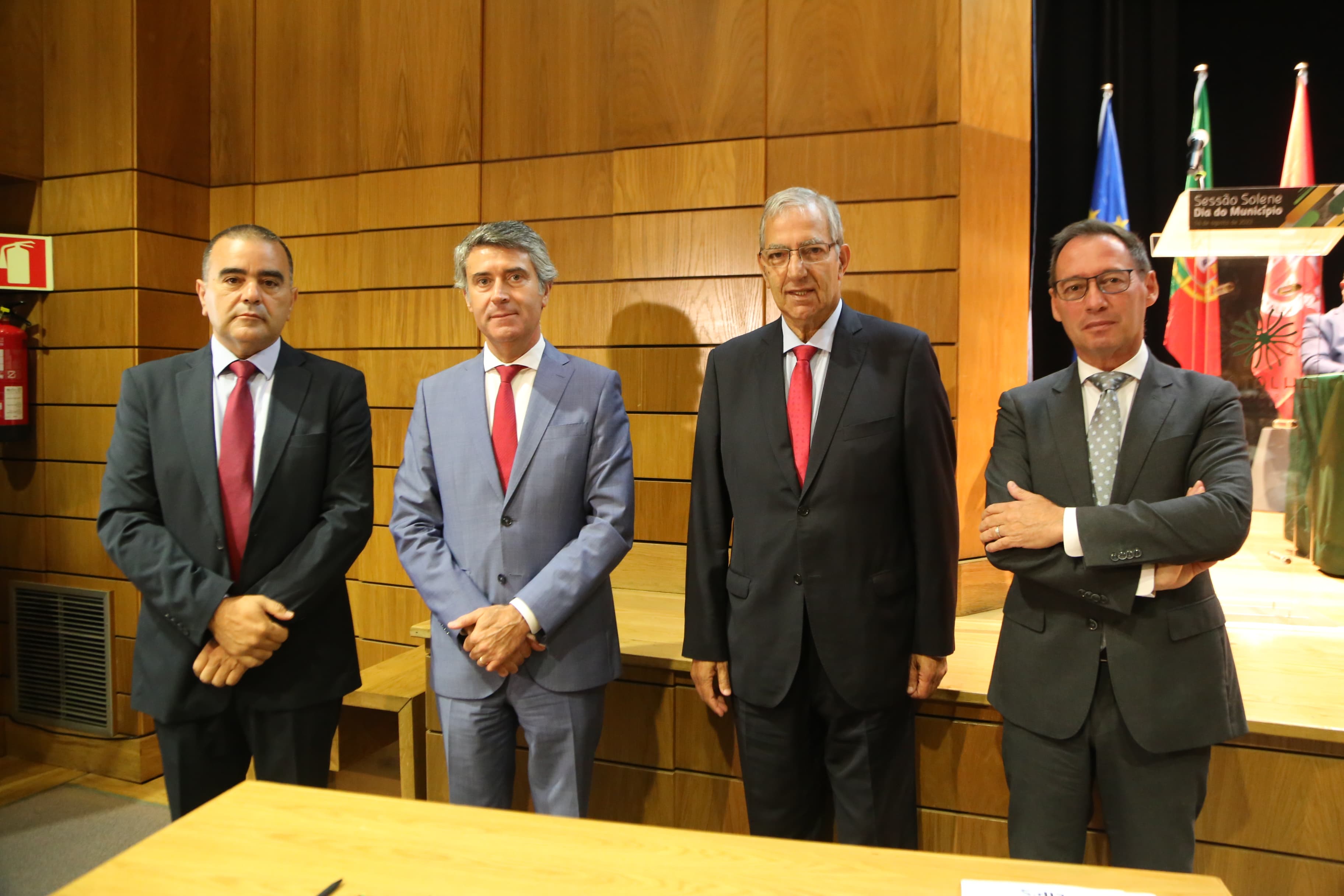 Ministro da Administração Interna, José Luís Carneiro, após a sessão solene comemorativa do Dia do Município da Batalha, 14 agosto 2022