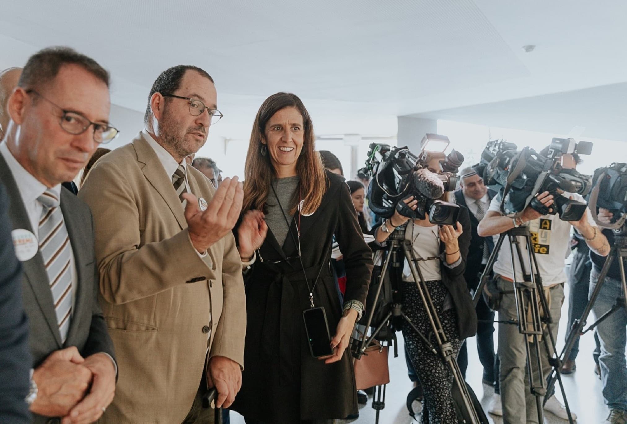 Ministro da Educação, João Costa, e Secretária de Estado da Proteção Civil, Patrícia Gaspar, participaram no exercício de sensibilização para o risco sísmico «A Terra Treme», Odivelas, 9 novembro 2022