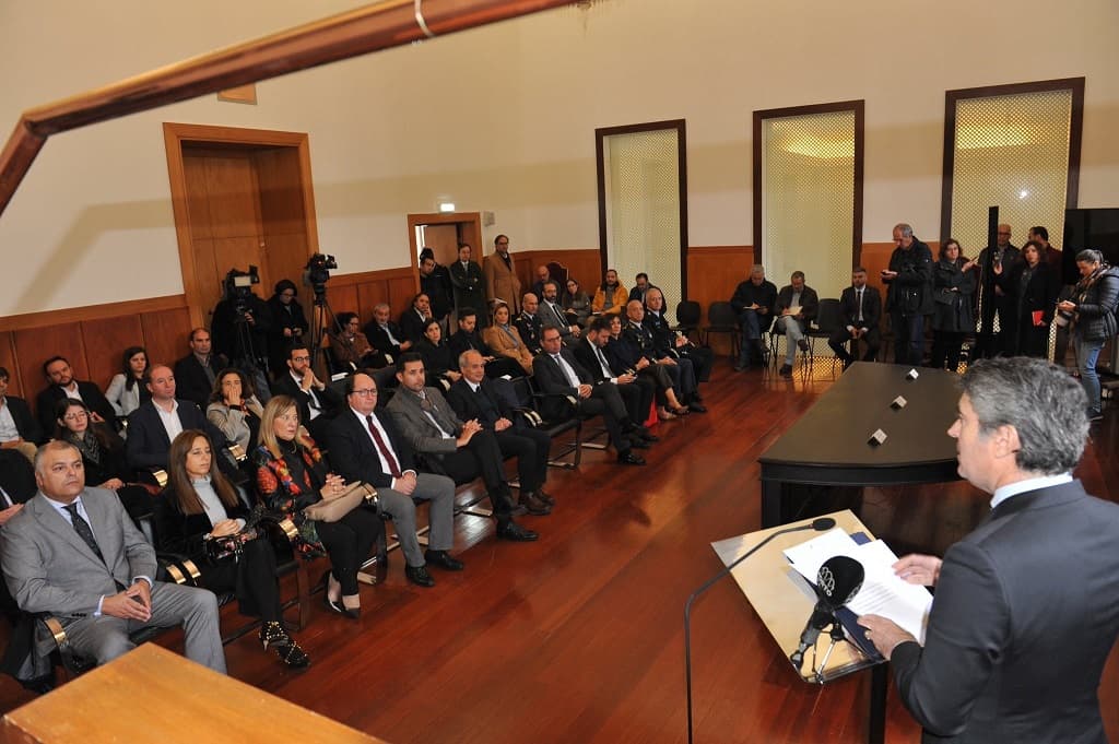 Ministro da Administração Interna, José Luís Carneiro, na apresentação na apresentação do reforço do efetivo da Guarda Nacional Republicana e da Polícia de Segurança Pública, Guimarães, 28 novembro 2022