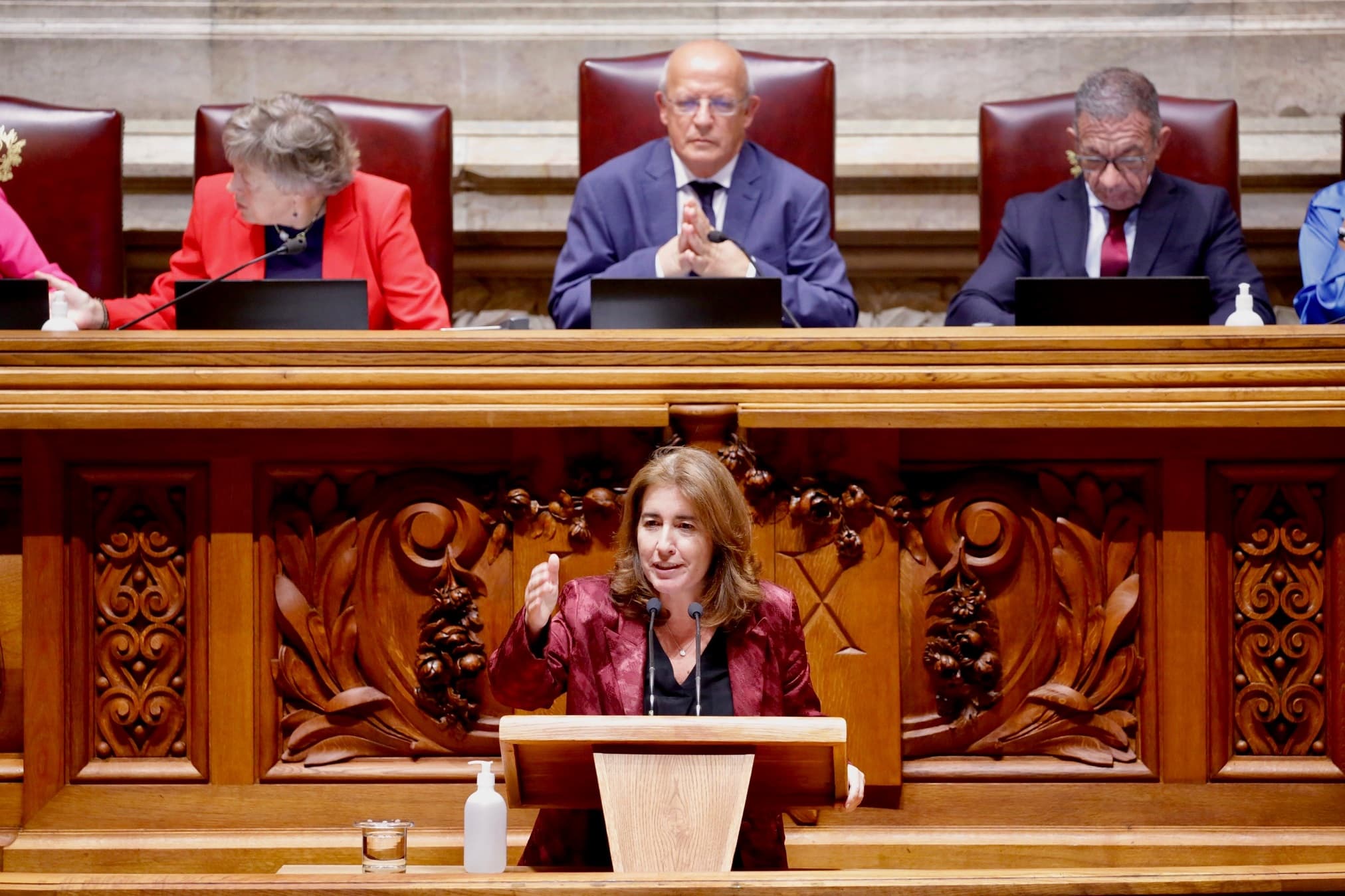 Ministra do Trabalho e da Segurança Social, Ana Mendes Godinho, na sessão de encerramento do debate parlamentar na generalidade da proposta de Orçamento do Estado para 2023, Lisboa, 27 outubro 2022 (foto: João Bica)