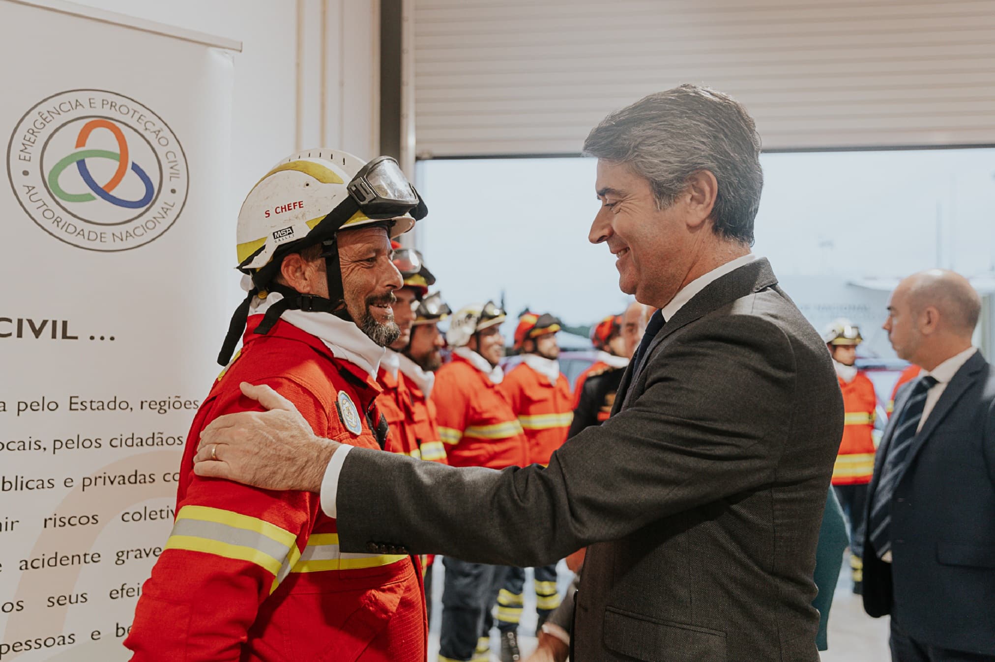 Ministro da Administração Interna, José Luís Carneiro, na cerimónia de assinatura dos protocolos para a constituição de novas Equipas de Intervenção Permanente no Algarve, Loulé, 14 novembro 2022