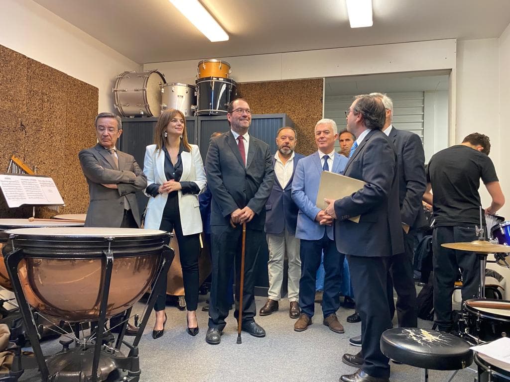 Ministro da Educação, João Costa, no Conservatório Regional de Música de Vila Real, 26 maio 2023