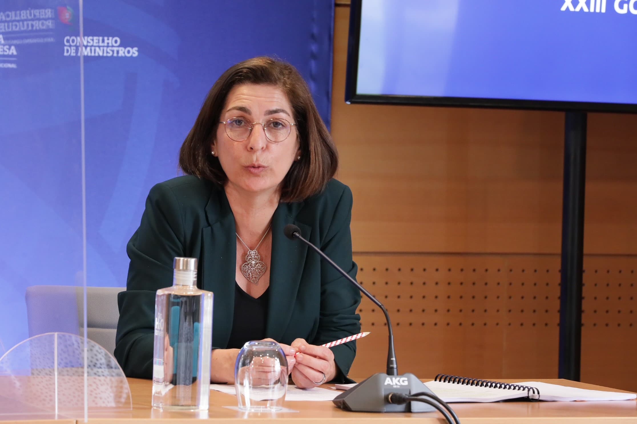 Ministra Adjunta e dos Assuntos Parlamentares, Ana Catarina Mendes, na conferência de imprensa do Conselho de Ministros, 15 junho 2022 (Foto: João Bica)