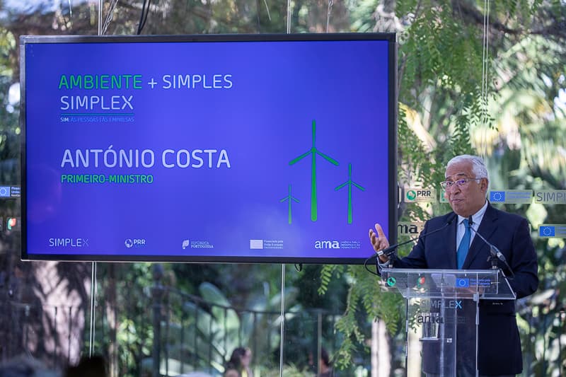 Primeiro Ministro, António Costa, apresenta pacote de simplificação administrativa do licenciamento para a área do ambiente, Lisboa, 21 julho 2022 (foto: João Bica)