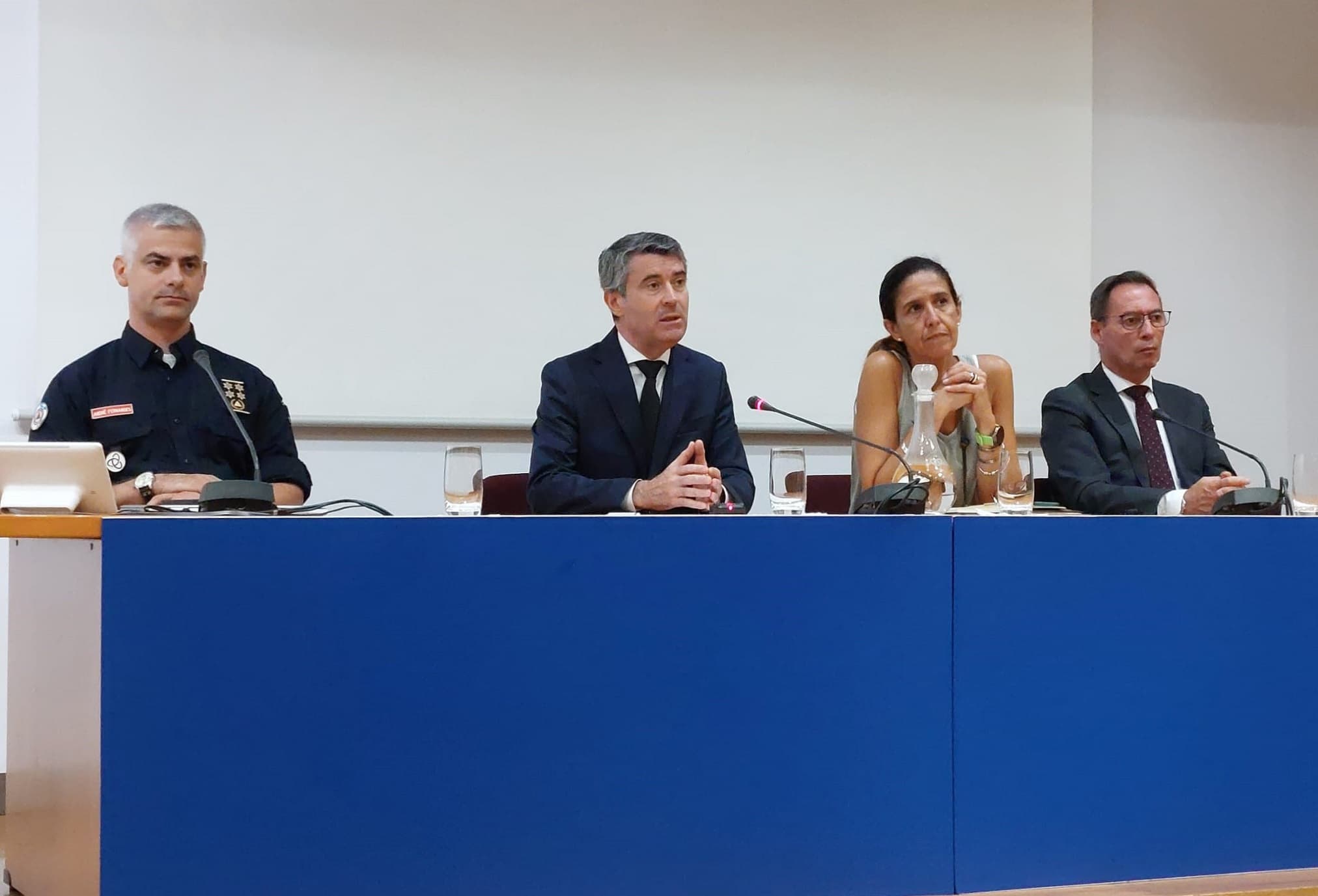 Ministro da Administração Interna, José Luís Carneiro, e Secretária de Estado da Proteção Civil, Patrícia Gaspar, Lisboa, 17 julho 2022