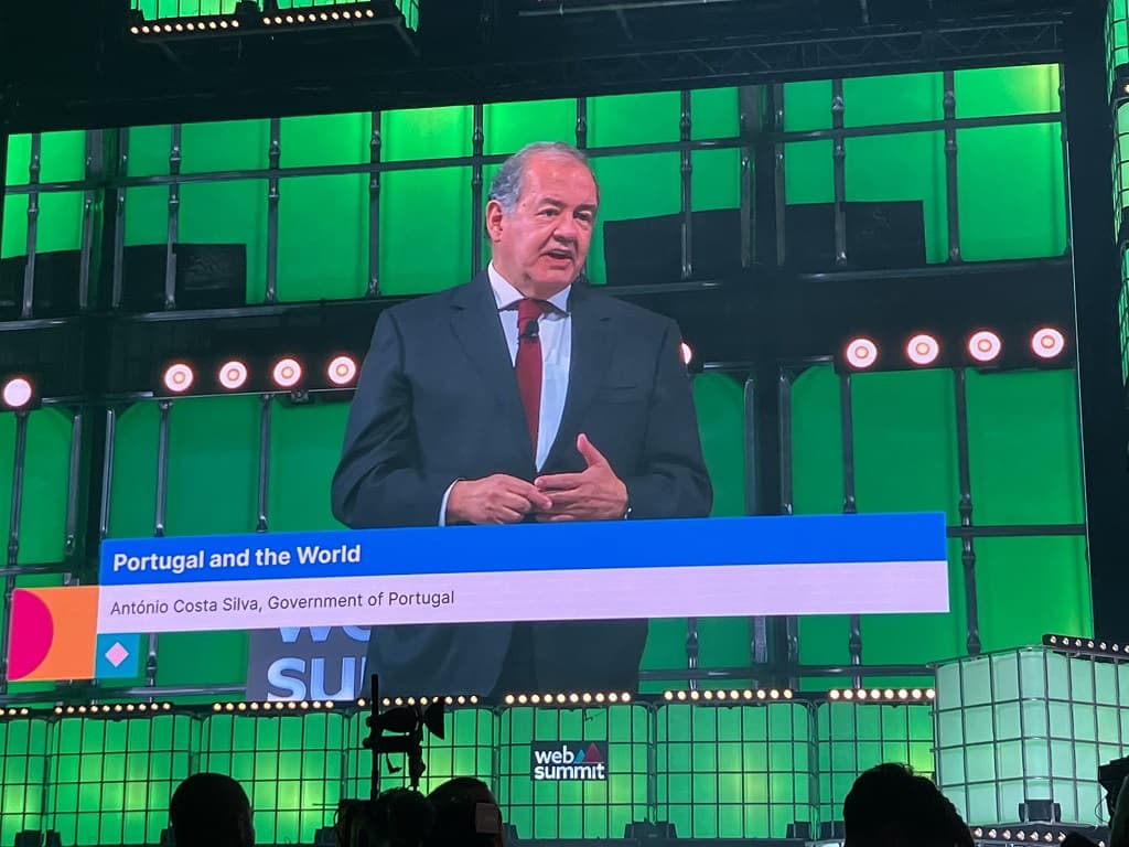 Ministro da Economia e do Mar, António Costa Silva, na abertura da Web Summit 2022, Lisboa, 1 novembro 2022