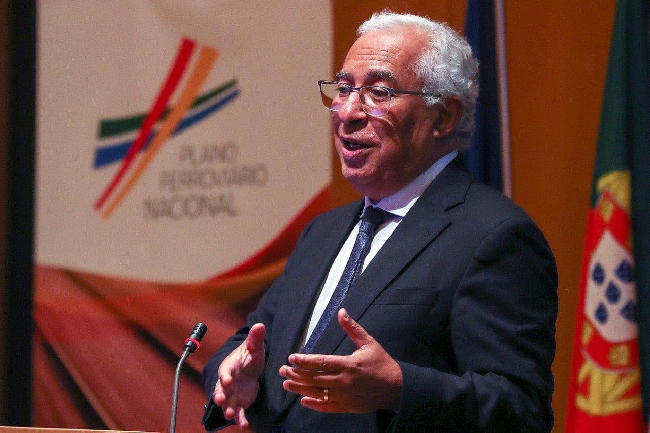 Primeiro-Ministro António Costa na apresentação do Plano Ferroviário Nacional, Lisboa, 17 novembro 2022 (foto: Inácio Rosa/Lusa)