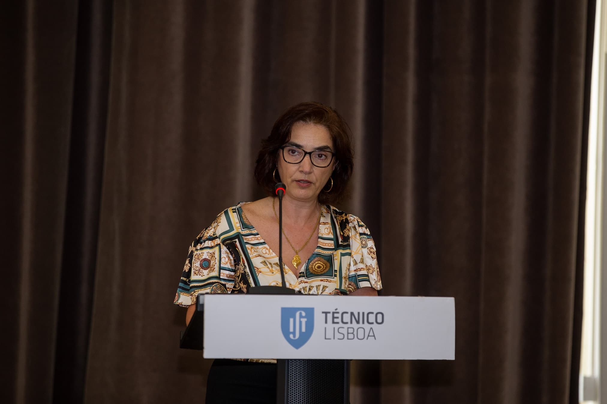 Ministra da Ciência, Tecnologia e Ensino Superior, Elvira Fortunato, na sessão comemorativa do 111.º Aniversário do do Instituto Superior Técnico, Lisboa, 23 maio 2022