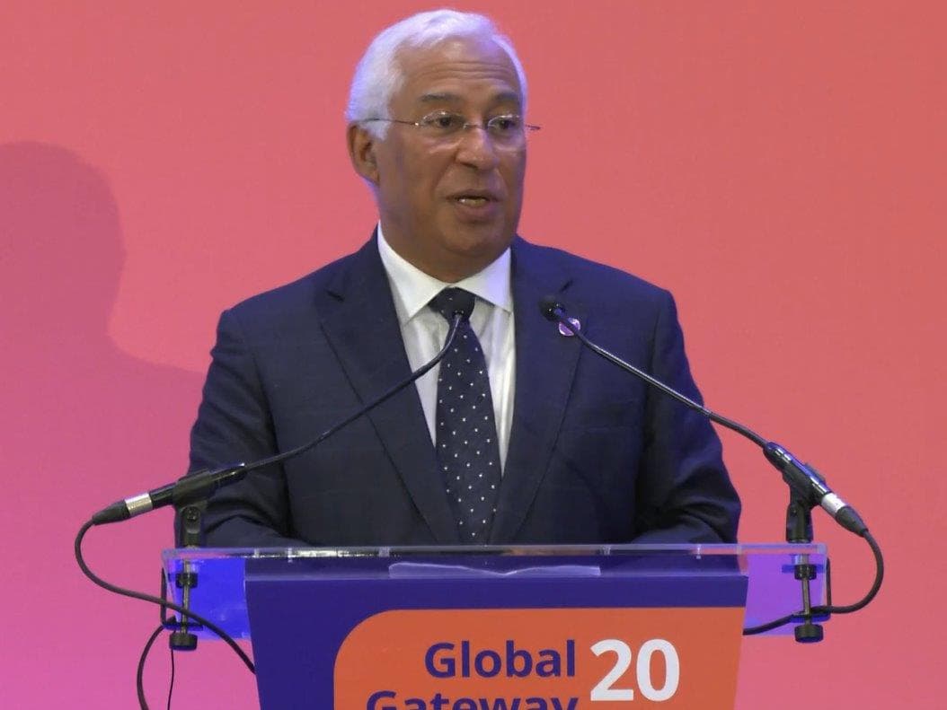 Primeiro-Ministro António Costa discursa no fórum da iniciativa europeia Global Gateway, Bruxelas, 23 outubro 2023