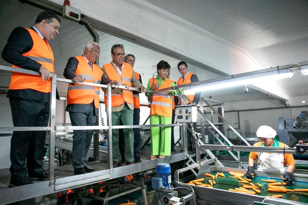 Primeiro-Ministro António Costa e Ministra da Agricultura e Alimentação, Maria do Céu Antunes, visitam instalações industriais da empresa agrícola Primhorta, Montijo, 10 julho 2023