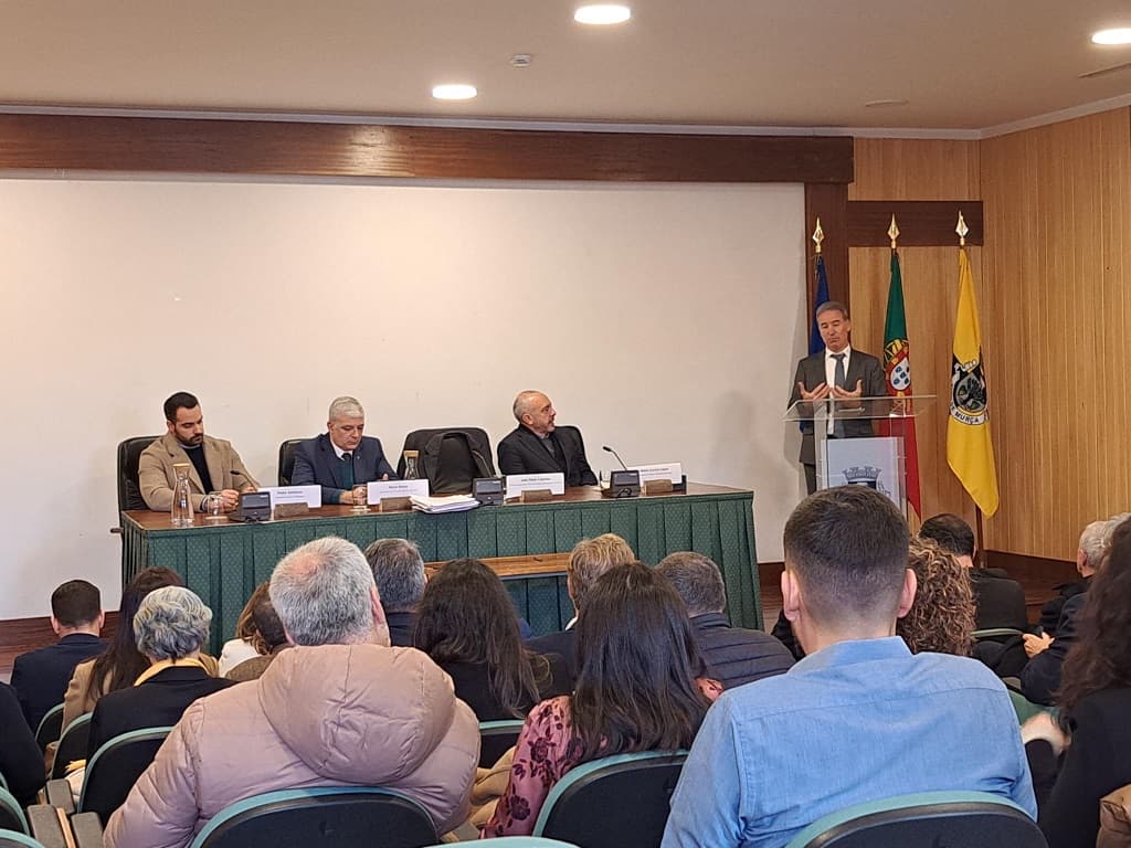 Secretário de Estado da Conservação da Natureza e Florestas, João Paulo Catarino, na cerimónia de assinatura de contratos-programa no valor de 6,9 milhões de euros, Murça, 1 fevereiro 2023