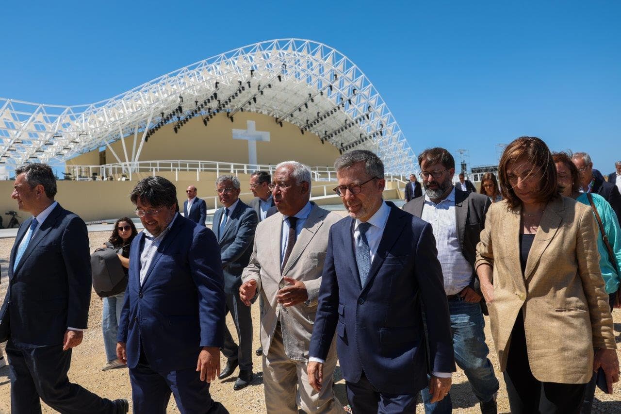 Primeiro-Ministro António Costa, Ministra Ana Catarina Mendes e presidentes das Câmaras de Lisboa e Loures visitam o parque Tejo, Lisboa/Loures, 31 julho 2023 (Foto: José Sena Goulão/Lusa)