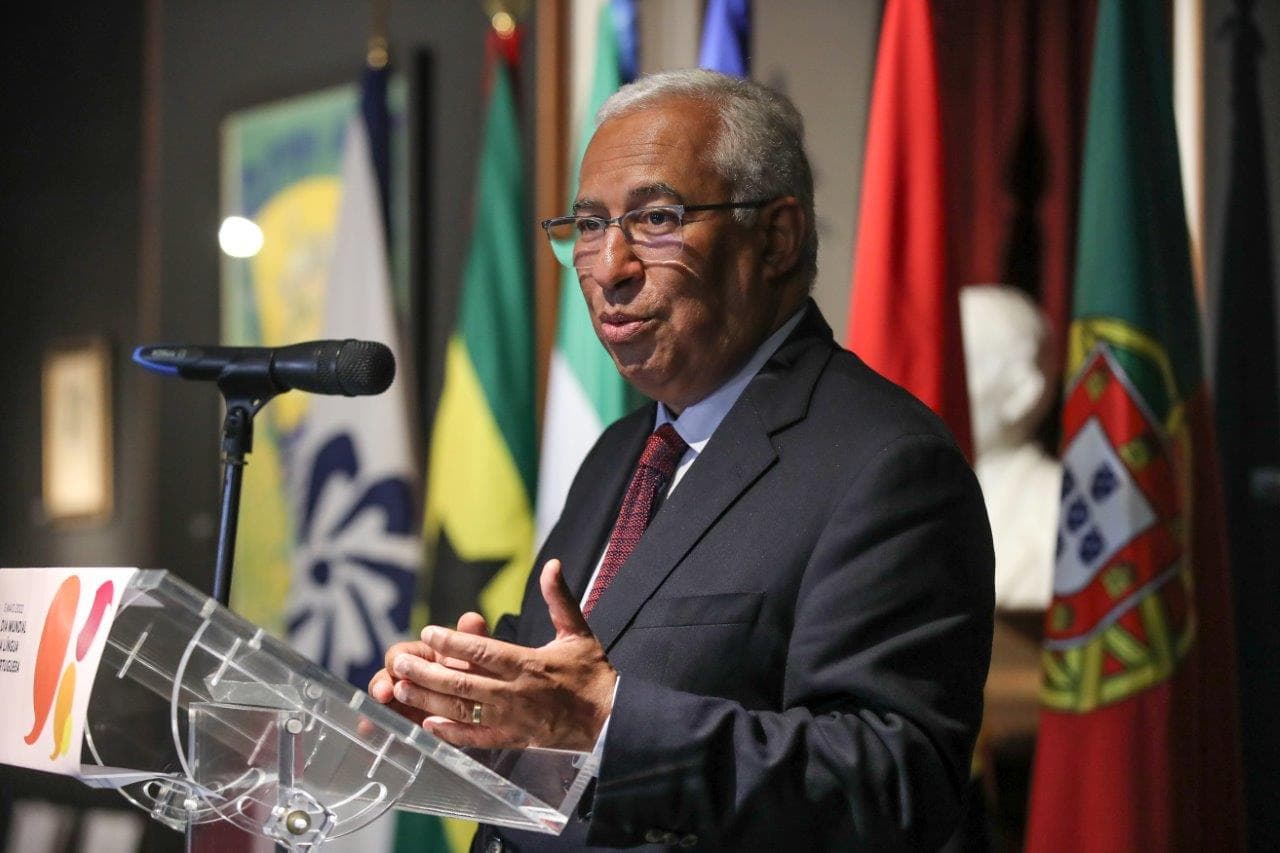 Primeiro-Ministro António Costa intervém na cerimónia do Dia Mundial da Língua Portuguesa, Lisboa, 5 abril 2022 (foto: Manuel de Almeida/Lusa)