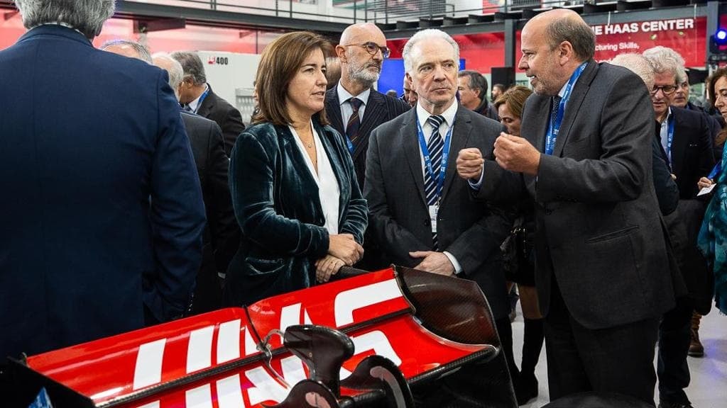 Ministra do Trabalho, Solidariedade e Segurança Social, Ana Mendes Godinho, na inauguração do Centro de Formação e Inovação Gene Haas, Oliveira de Azeméis, 9 dezembro 2022