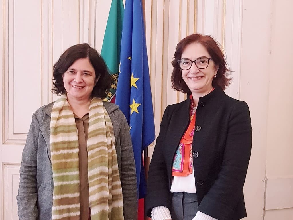 Ministra da Ciência, Tecnologia e Ensino Superior, Elvira Fortunato, e Presidente da Fundação Oswaldo Cruz - Fiocruz, Nísia Trindade Lima, Lisboa, 3 maio 2022