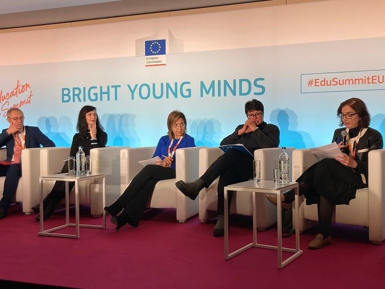 Ministra da Ciência, Tecnologia e Ensino Superior, Elvira Fortunato, na 5ª Cimeira Europeia da Educação, Bruxelas, 1 dezembro 2022