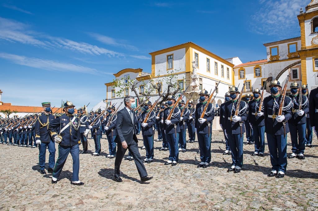 Ministro da Administração Interna, José Luís Carneiro, na cerimónia do Compromisso de Honra prestado pelos novos Guardas Provisórios, Portalegre, 21 abril 2022