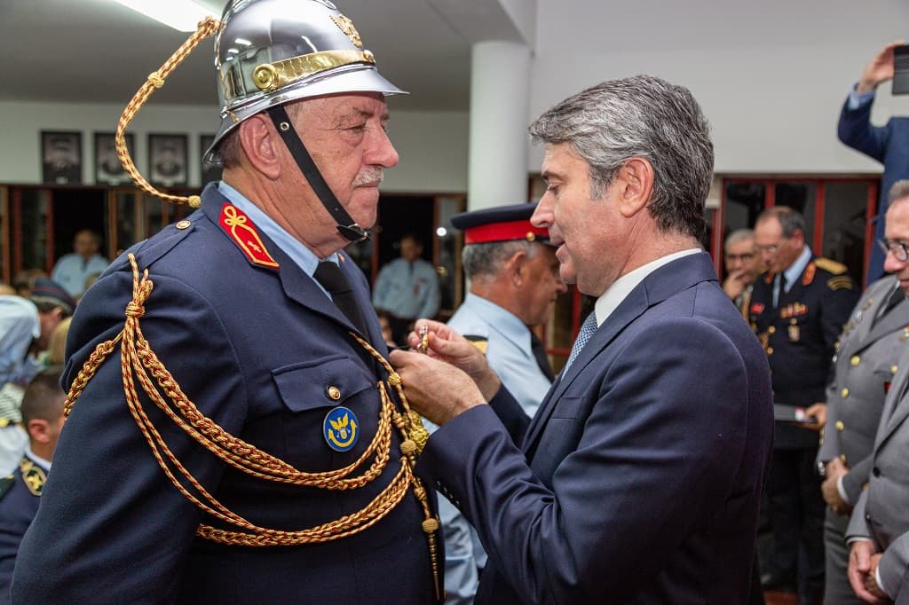 Ministro da Administração Interna, José Luís Carneiro, na cerimónia do 60.º Aniversário dos Bombeiros Voluntários de Baião, Baião, 8 outubro 2022