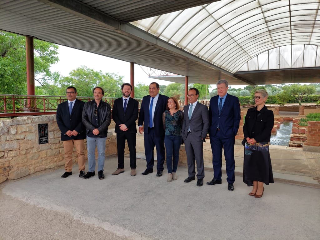 Ministro da Cultura, Pedro Adão e Silva, numa visita ao Museu Monográfico de Conimbriga, Condeixa-a-Nova, 18 maio 2022