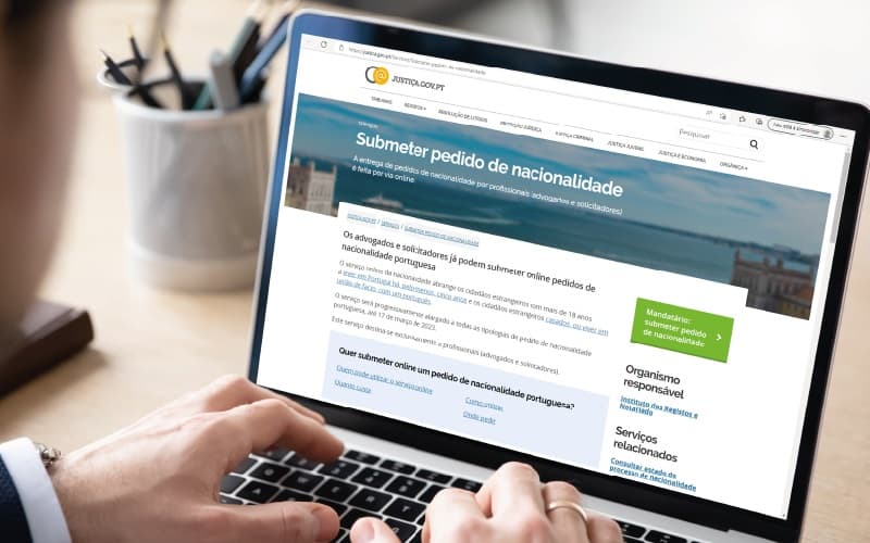 Pedido de nacionalidade portuguesa online