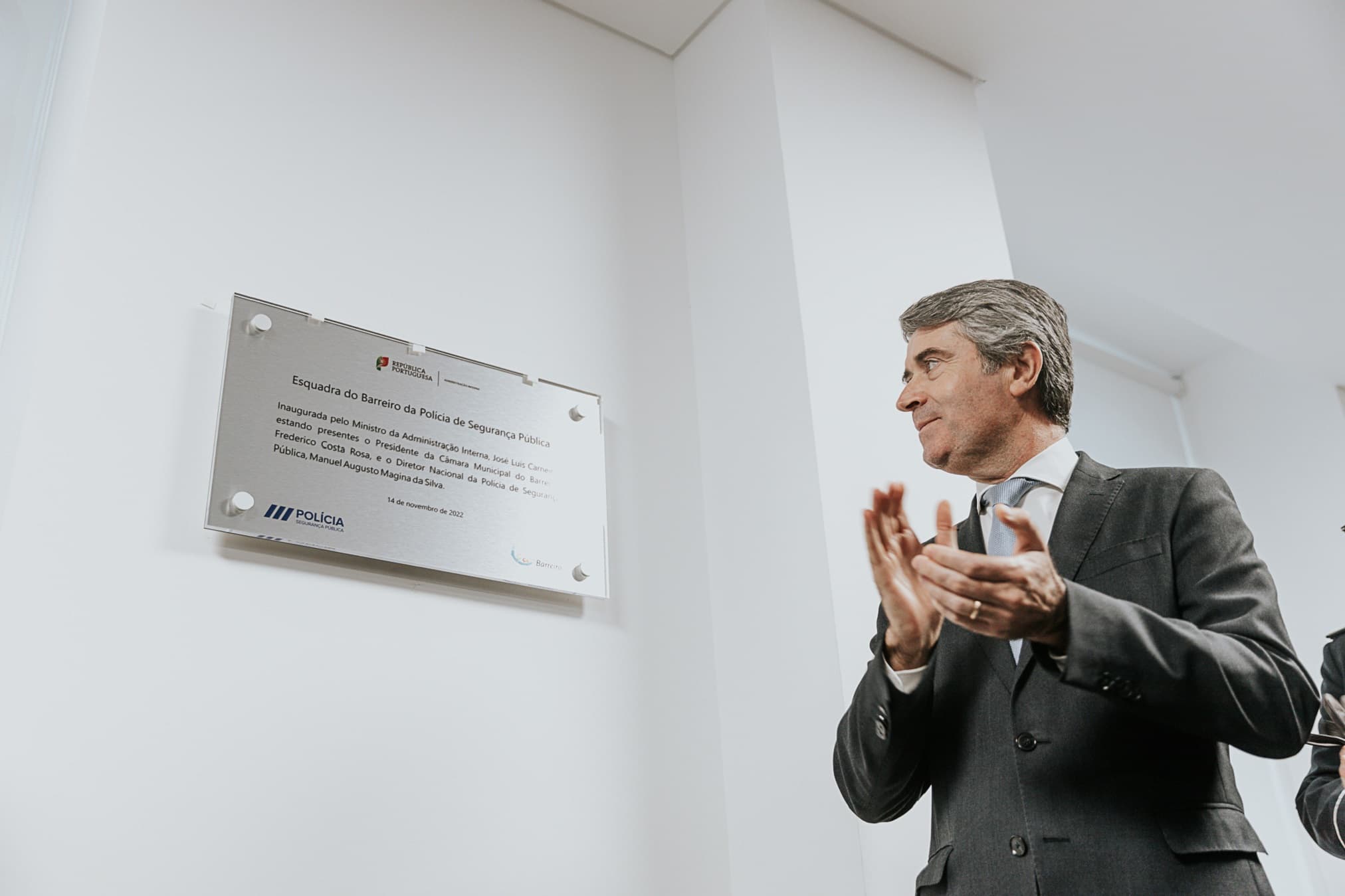 Ministro da Administração Interna, José Luís Carneiro, presidiu à inauguração de uma esquadra da Polícia de Segurança Pública, Barreiro, 15 novembro 2022