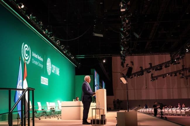O Primeiro-Ministro, António Costa, discursou perante representantes dos 198 países presentes na Cimeira do Clima das Nações Unidas.