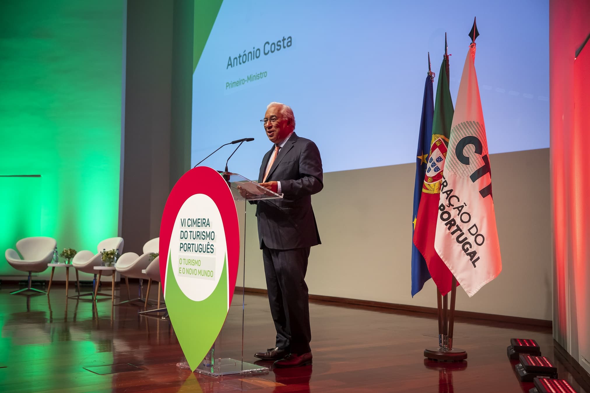 Primeiro-Ministro, António Costa, na sessão de abertura da VI Cimeira do Turismo Português, Lisboa, 27 setembro 2022 (foto: José Sena Goulão/ Lusa)
