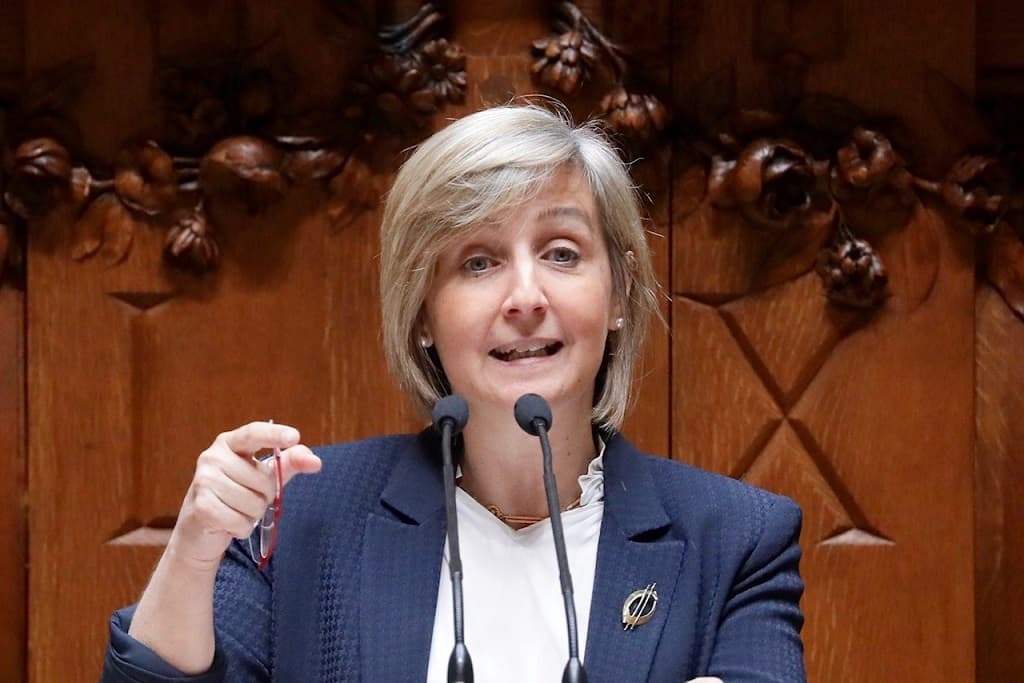 Ministra da Saúde, Marta Temido, no debate na generalidade sobre a proposta de Orçamento do Estado de 2022, Assembleia da República, 29 abril 2022 (Foto: João Bica)