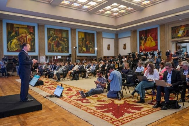 O Orçamento do Estado foi apresentado durante a tarde de terça-feira, 10 de outubro, no Ministério das Finanças.