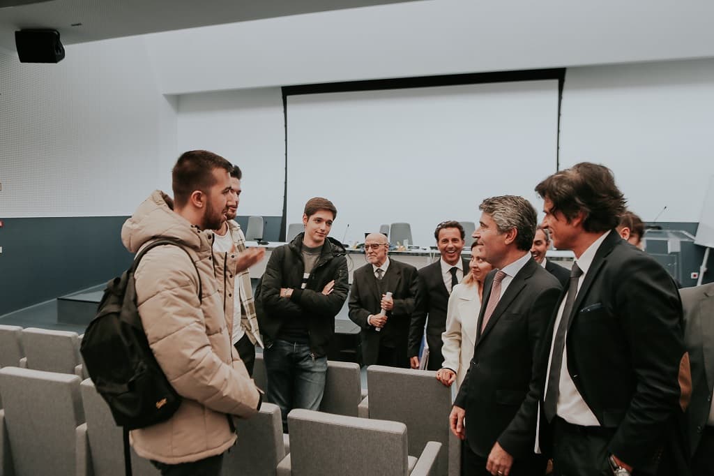 Ministro da Administração Interna, José Luís Carneiro, na conferência «Segurança Interna» promovida pela Universidade Lusíada do Porto, Porto, 7 novembro 2022