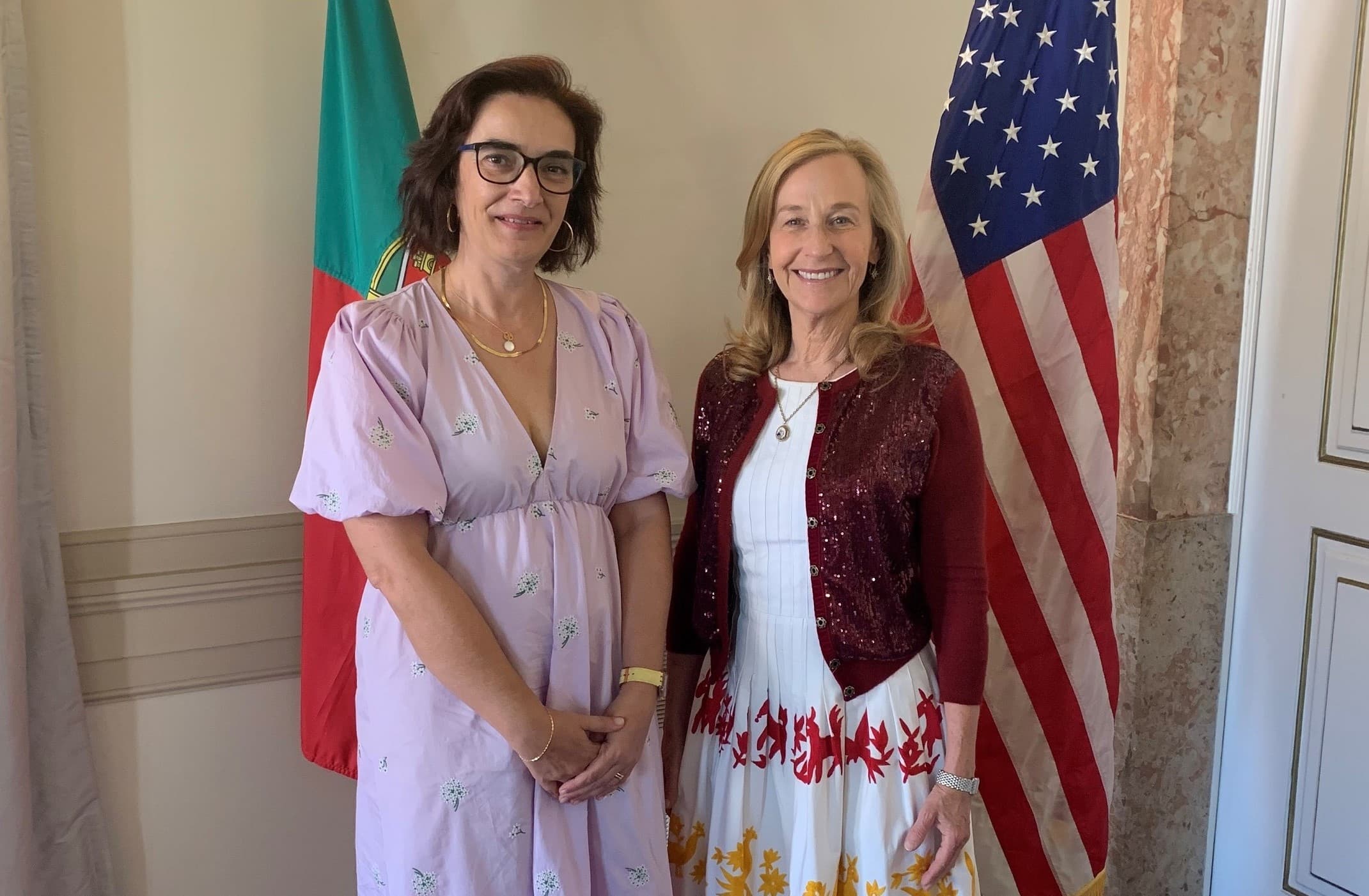 Ministra da Ciência, Tecnologia e Ensino Superior, Elvira Fortunato, recebeu a Embaixadora dos Estados Unidos da América, Randi Charno Levine, Lisboa, 9 agosto 2022