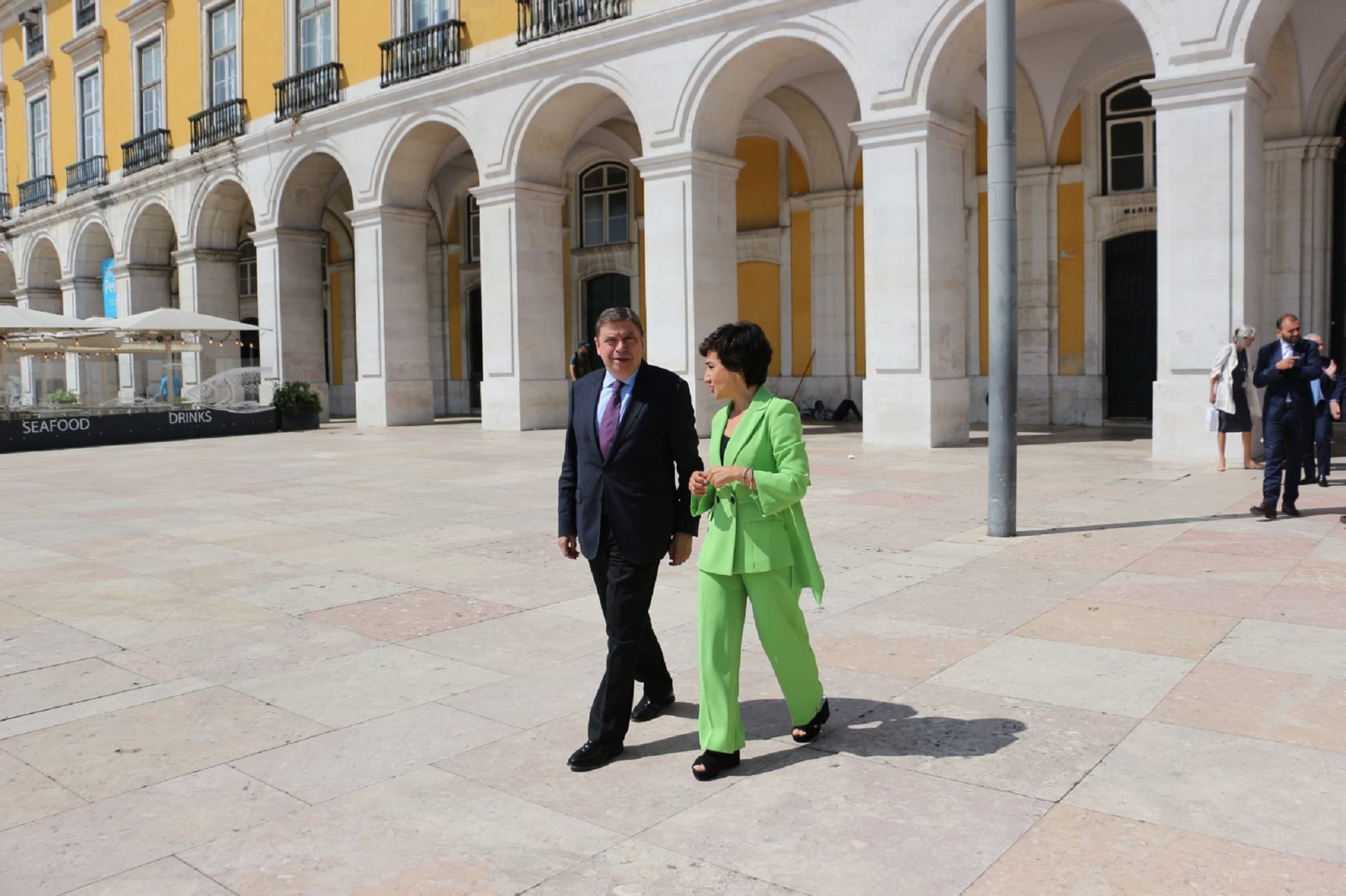 Ministra da Agricultura e da Alimentação, Maria do Céu Antunes, recebeu o Ministro da Agricultura, Pescas e Alimentação do Reino de Espanha, Luís Planas, no âmbito da preparação da presidência espanhola do Conselho Europeu, Lisboa, 24 maio 2023