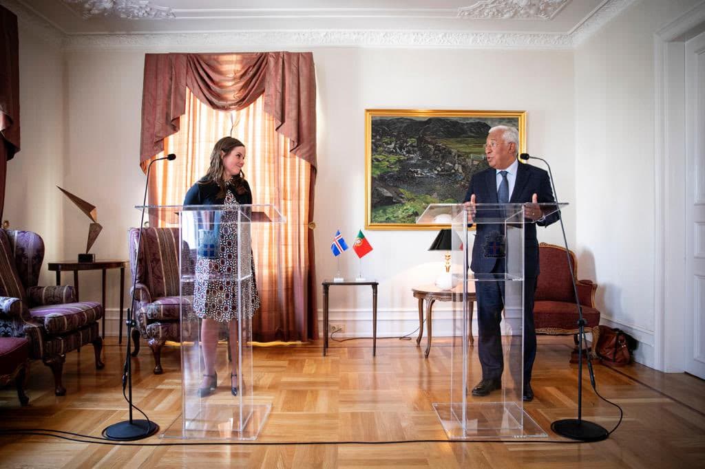 Primeiro-Ministro António Costa com a Primeira-Ministra da Islândia, Katrin Jakobsdottir, Reiquivique, 15 maio 2023