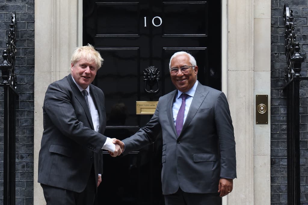 Primeiros-Ministros António Costa e Boris Johnson, Londres, 13 junho 2022 (foto: PM RU)